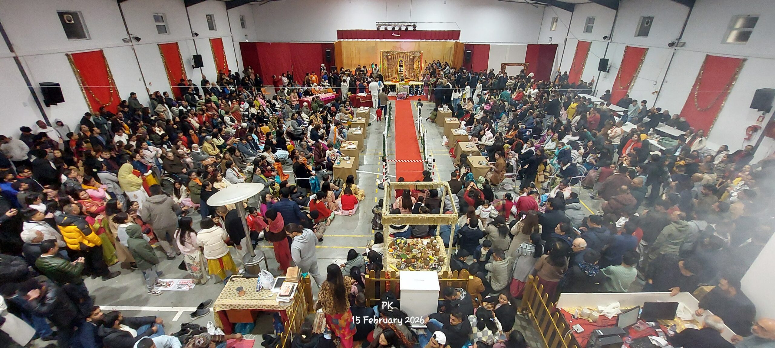 Community meal at Shiv Mandir Portugal