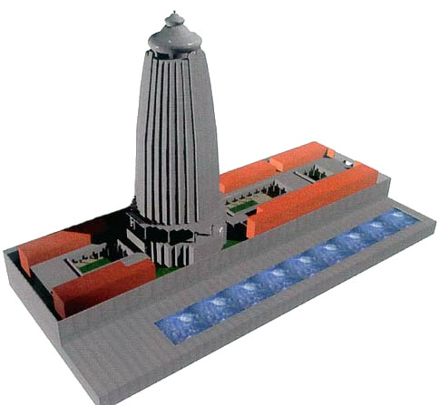 Future Shiv Mandir Portugal temple architectural model